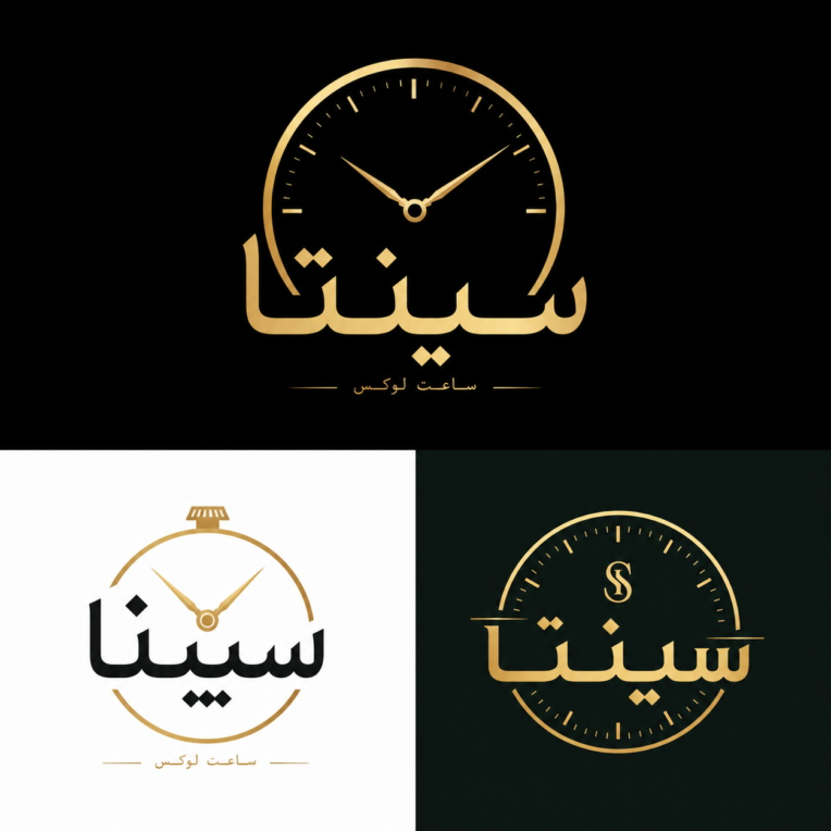 نمونه لوگو ساعت طبق سلیقه مشتری