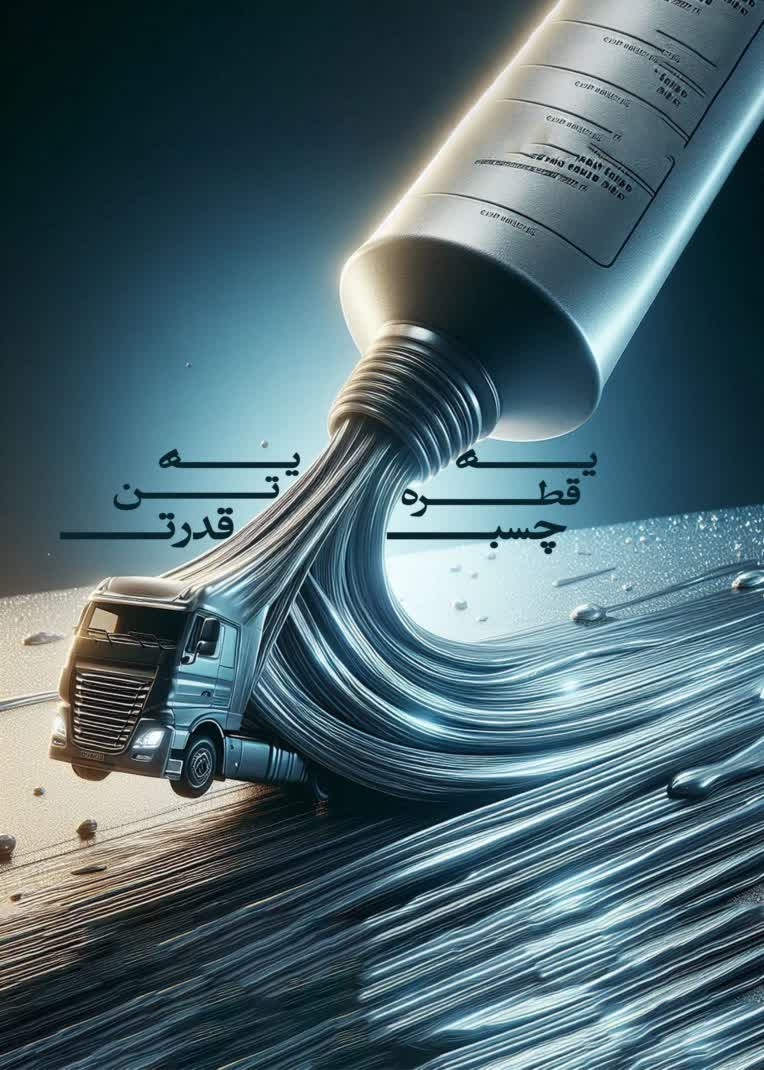 طراحی پوستر تبلیغاتی قوی ترین چسب