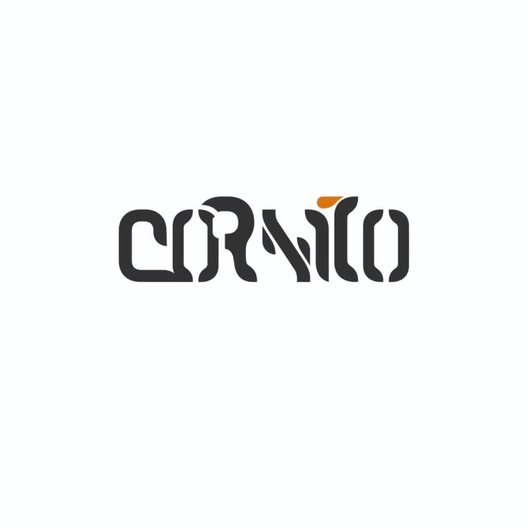 طراحی  لوگو و هویت بصری برند cornito که در زبان ایتالیایی به معنای کروسان است.