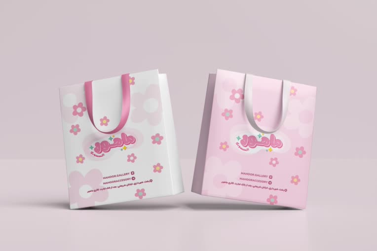 طراحی هویت برند فروشگاه فانتزی  ماهور