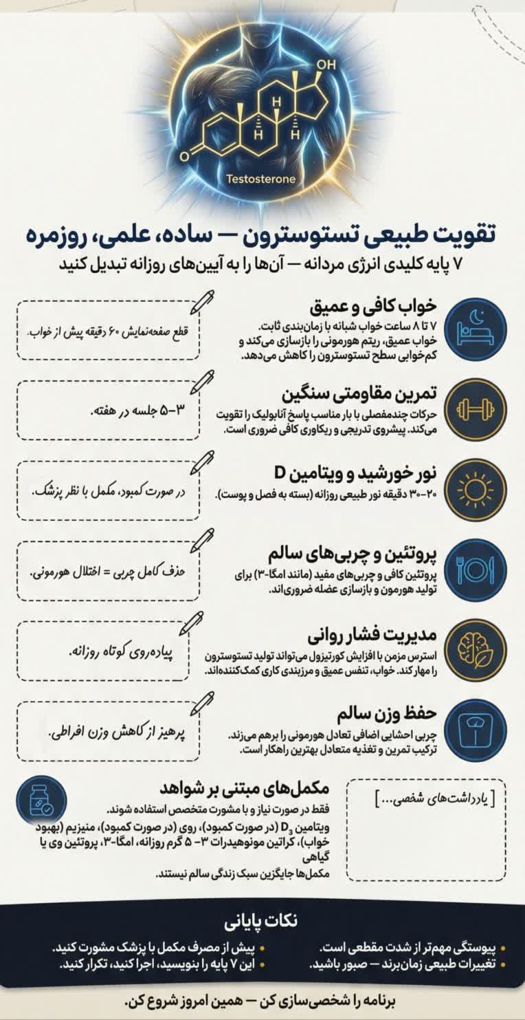 اینفوگرافیک | افزایش تستوسترون