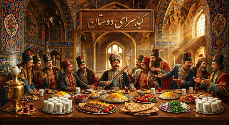 تابلو و بنر درون رستوران، بنر رستوران، بنر کبابسرا گرافیکی