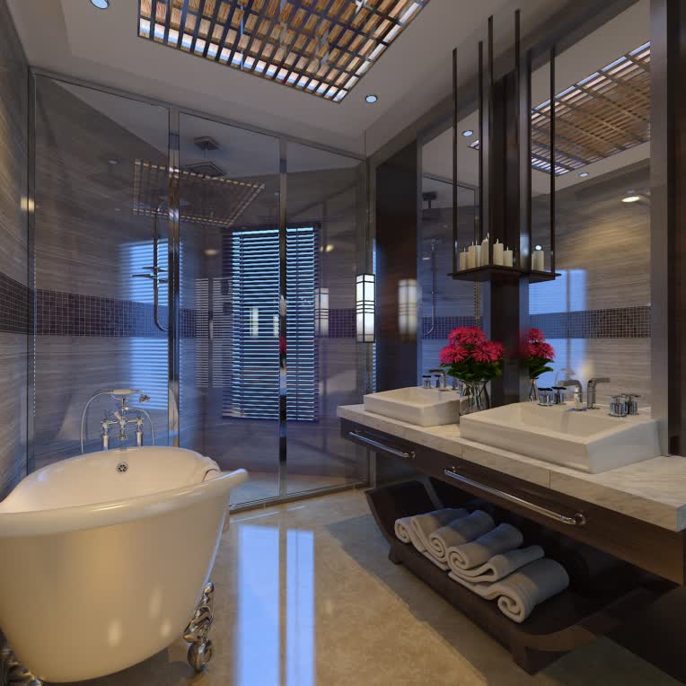 طراحی سرویس بهداشتی - طراحی داخلی - 3dsmax  vray