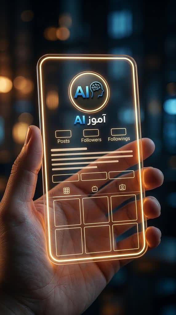 موکاپ هولوگرافیک شبکه های اجتماعی