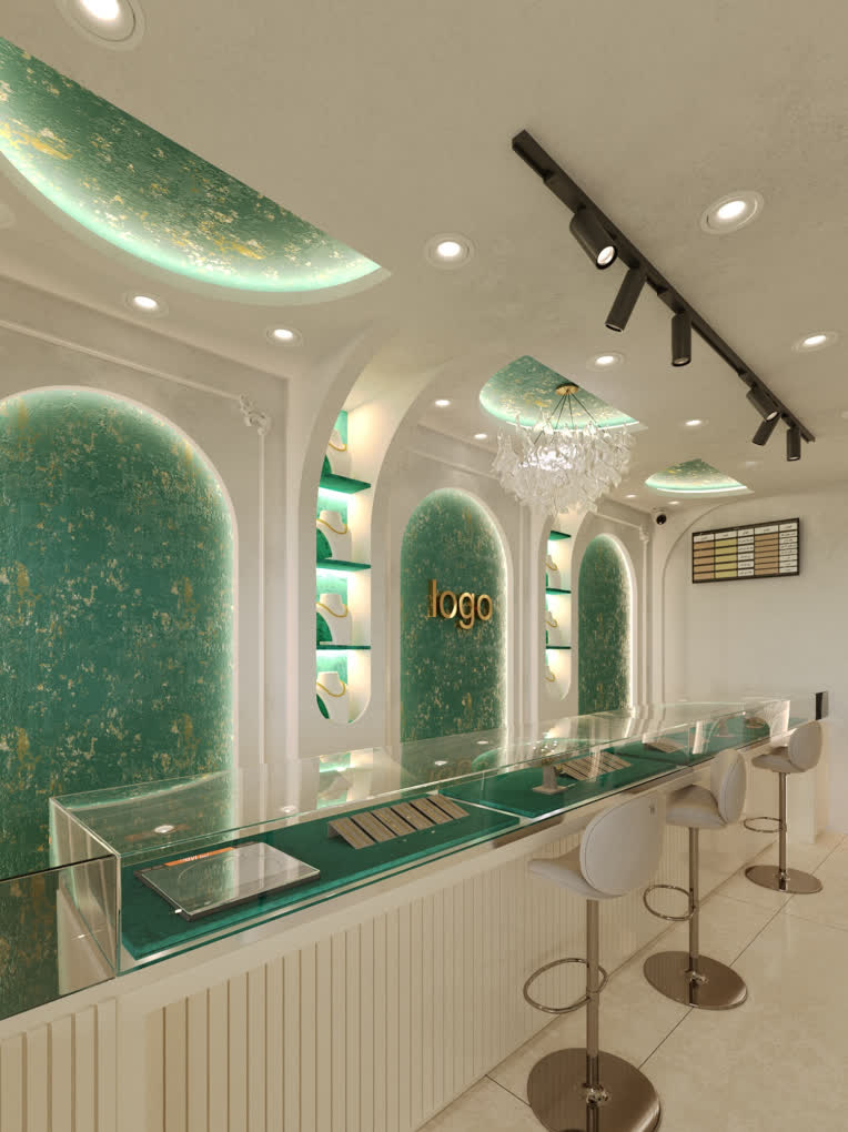 طراحی داخلی پروژه طلافروشی آقای لسانی