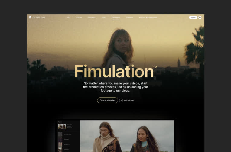 طراحی UI یک پیج از سایت Pixflow