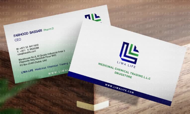 طراحی لوگو و بیزینس کارت شرکت LIWA LIFE