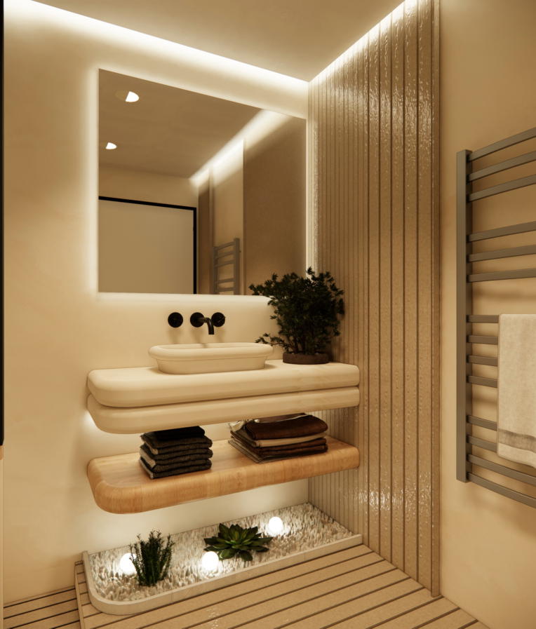 نمونه طراحی سرویس بهداشتی به سبک مدرن