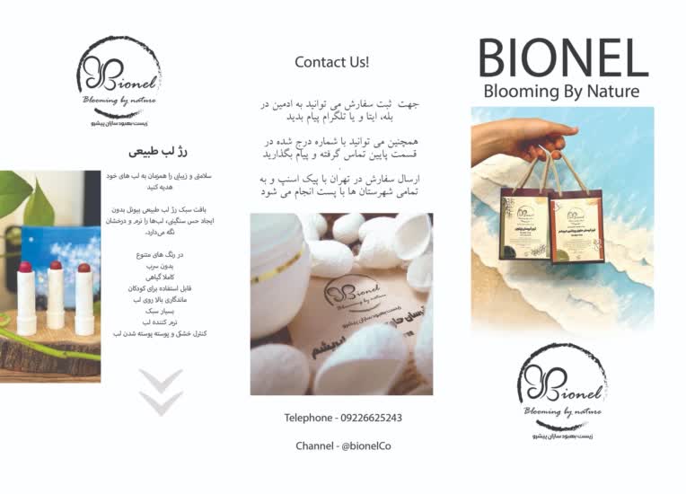 طراحی بروشور سه لتی برای معرفی محصولات شرکت بیونل