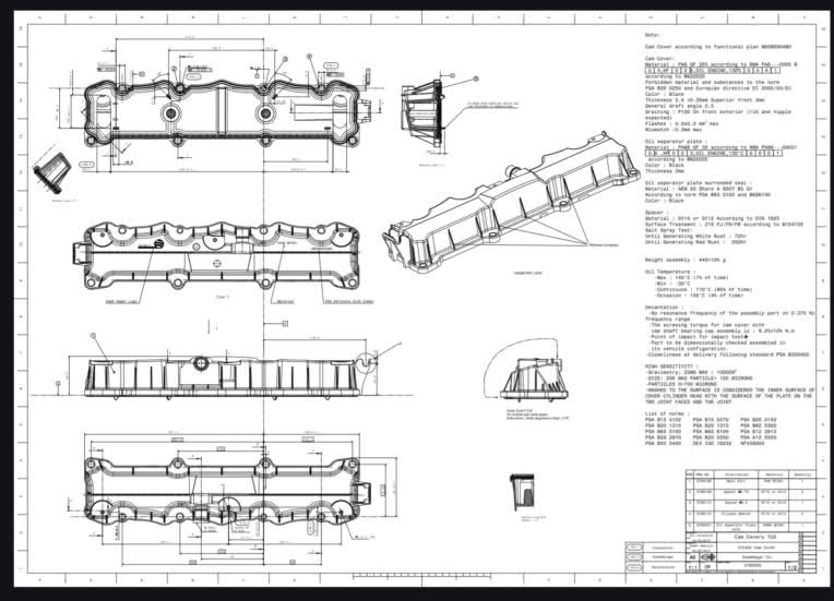 نمونه کار Drawing 2D از مدلهای 3D طراحی شده.