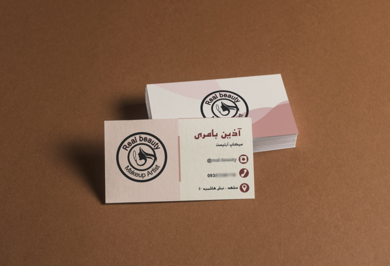 طراحی کارت ویزیت برای میکاپ آرتیست