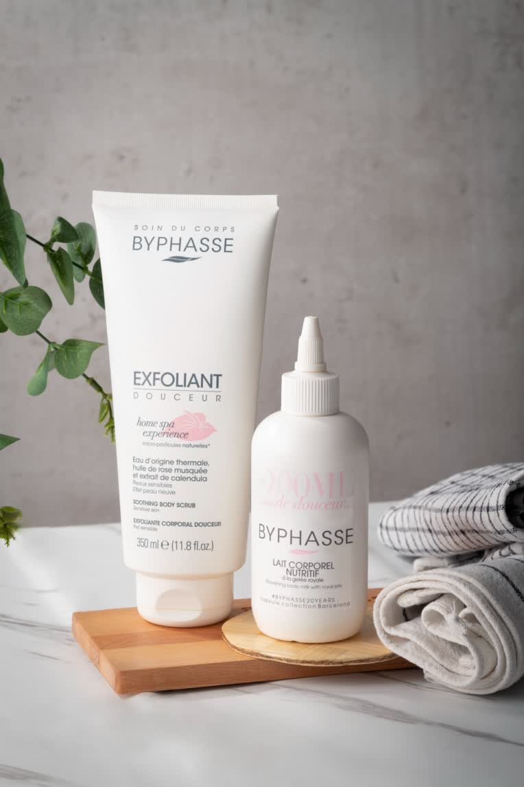 عکاسی تبلیغاتی محصولات مراقبت بدن Byphasse