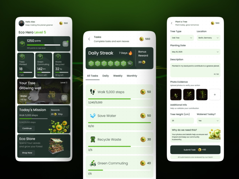 EcoSteps Sustainable Living Companion App