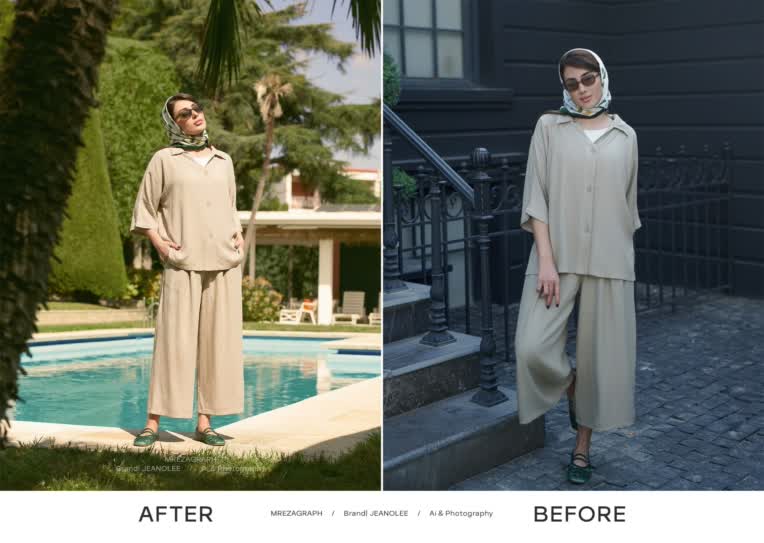 طراحی پوستر عکس فشن با هوش مصنوعی 2