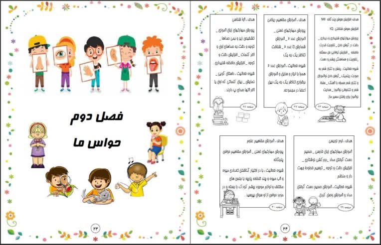 صفحه آرایی مجموعه چند جلدی کتاب هوش پروری کودکان