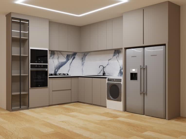 طراحی سه بعدی کابینت اشپزخانه با 3Dmax