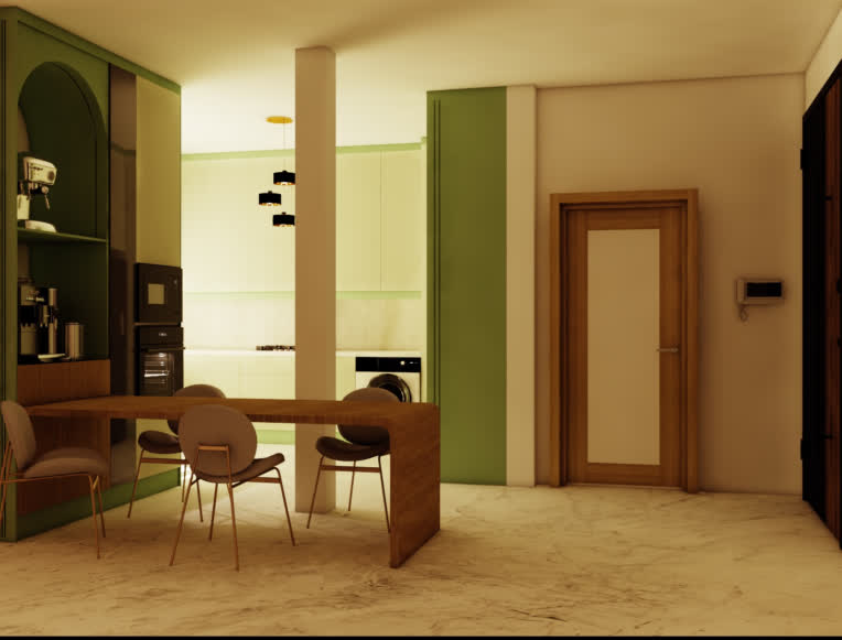 پروژه طراحی کابینت واحد مسکونی