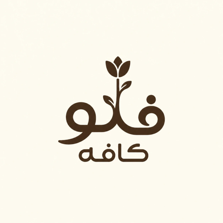 طراحی لوگو کافی شاپ فلوکافه طراحی گرافیک