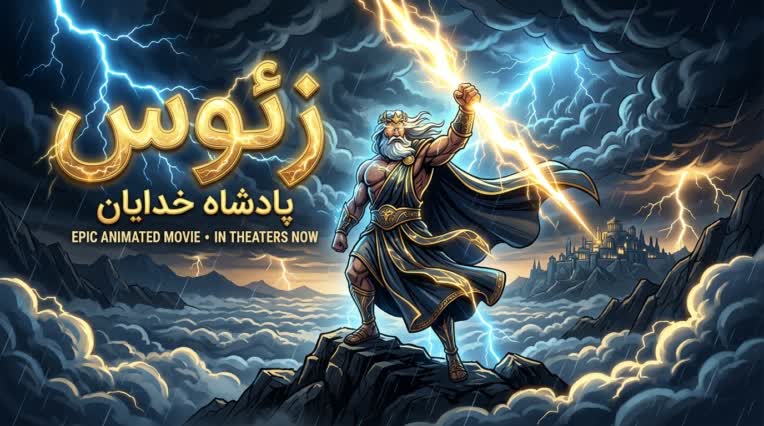 انیمیشن دو بعدی در مورد خدایان یونان