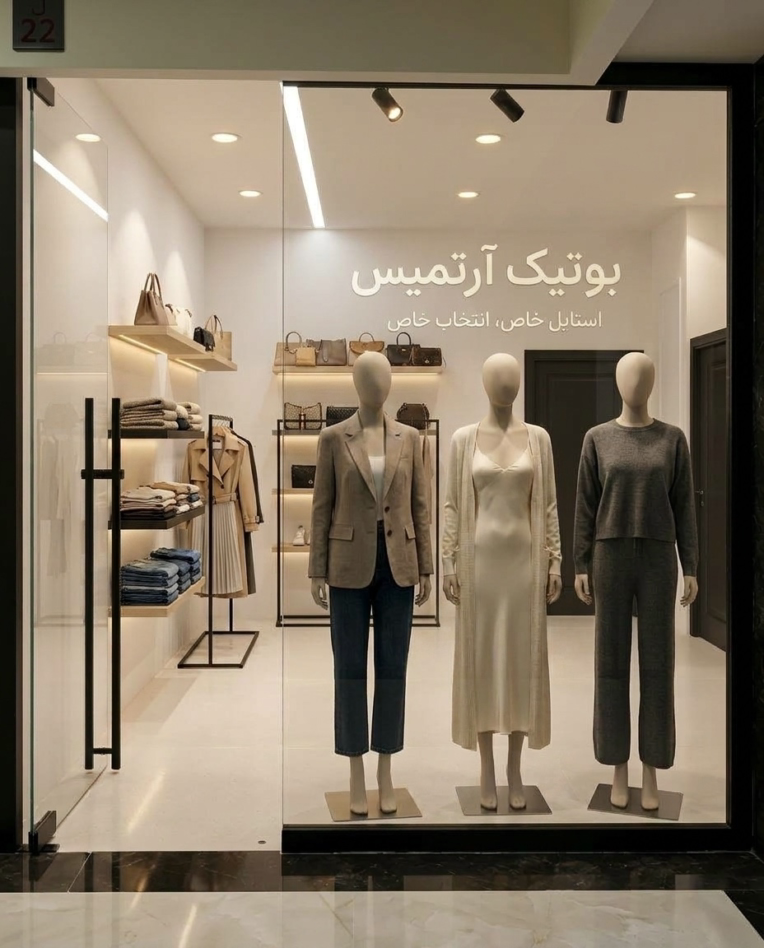 طراحی ویترین فروشگاه و برآورد هزینه آن