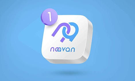 طراحی لوگو و هویت بصری اپلیکیشن استارتاپ نو آوان