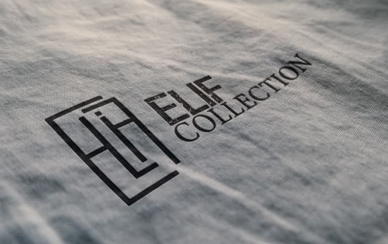 طراحی لوگوی مدرن برای مزون لباس مردانه ELIF Collection