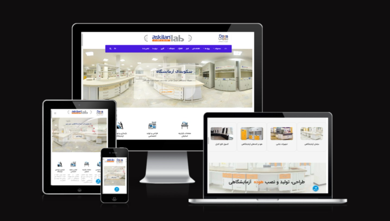 طراحی سایت و سئو کارخانه تولید تجهیزات ثابت آزمایشگاهی دوریس