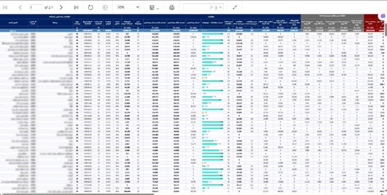 دشبورد مطالبات تامین کنندگان SSRS
