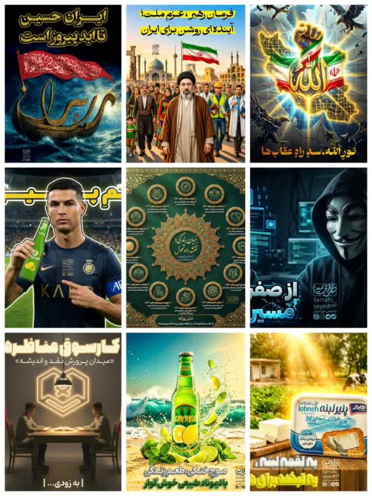 نمونه کار(طراحی پوستر و تصویر سازی هوش مصنوعی)