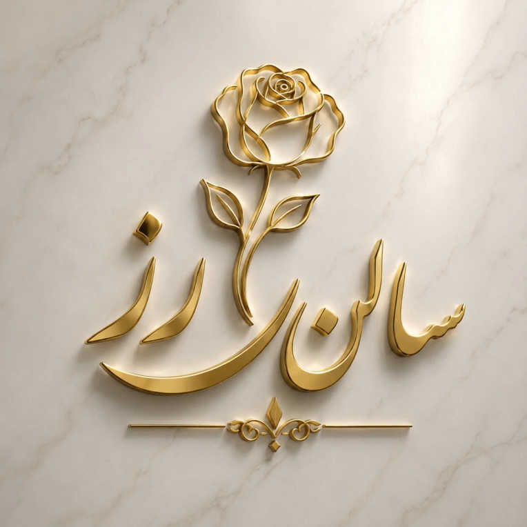 لوگوی سالن زیبایی مینیمال لوکس .