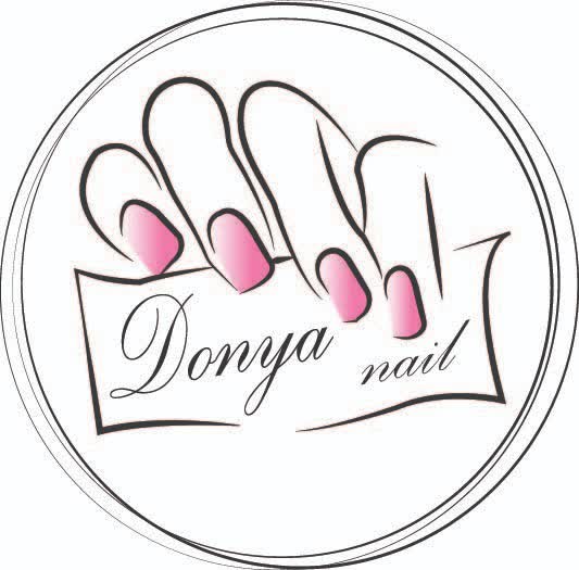 طراحی لوگو پیج ناخن Donya nail