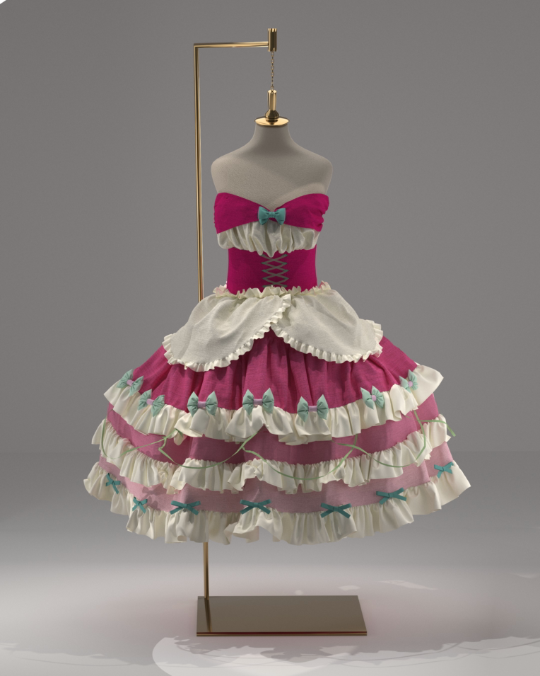 royal fantasy dress / توسط نرم افزار clo3d