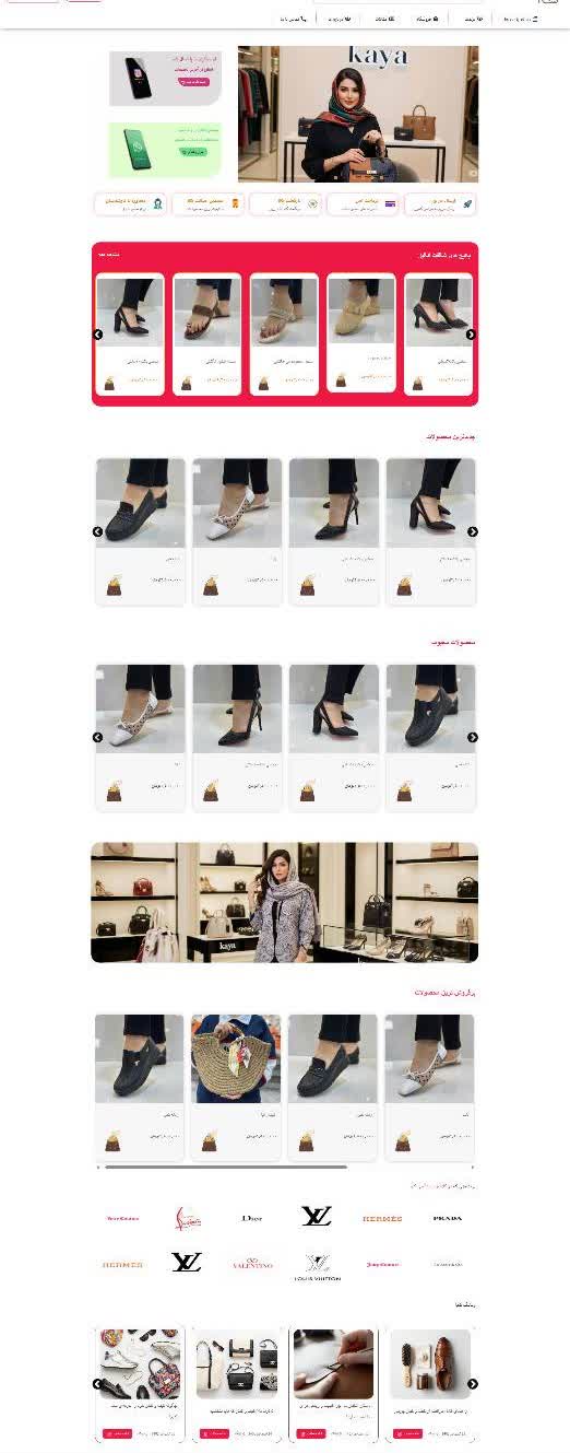طراحی و توسعه 0تا100 وبسایت فروشگاهی کفش
