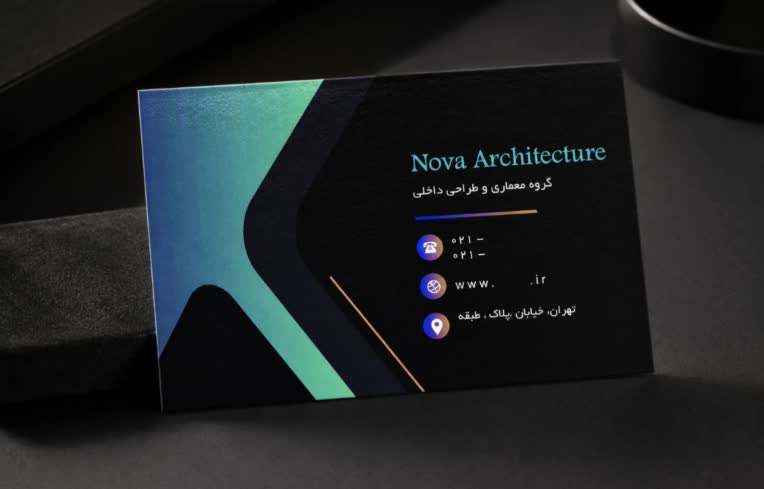 کارت ویزیت ( طراحی شرکت گروه معماری و طراحی داخلی )