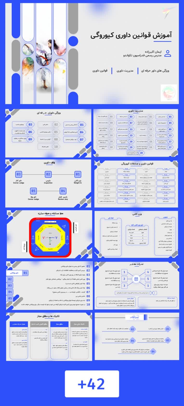 پاورپوینت (آموزش داوری تکواندو)