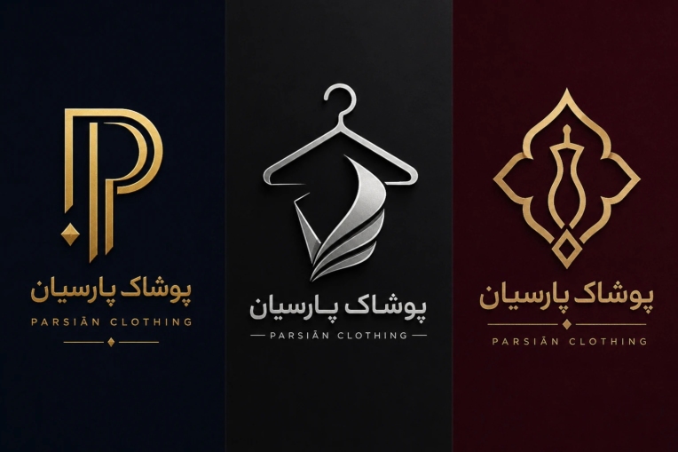 «طراحی لوگوی مدرن و لوکس برای برندهای پوشاک – نمونه کار واقعی»