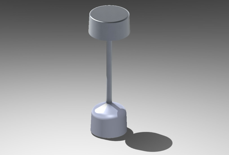 طراحی و مدلسازی چراغ رو میزی در نرم افزار SolidWorks