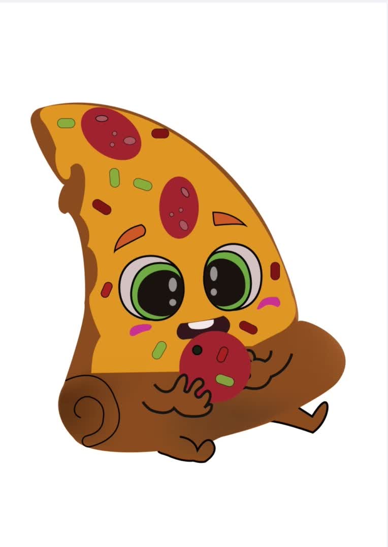 “🍕 پیتزای بامزه،برای لیبل جعبه
