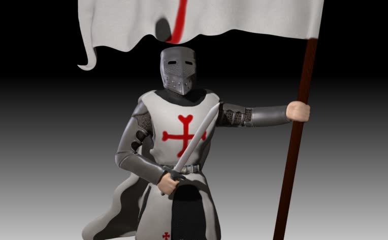 مدل Templar کار در Zbrush مدلسازی سه بعدی.