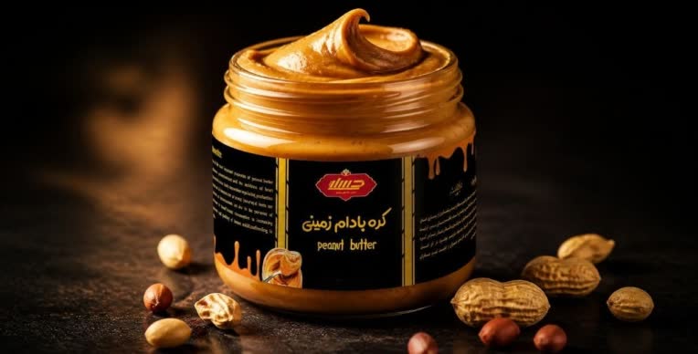 لیبل ظروف کره بادام زمینی  ‌ ‌