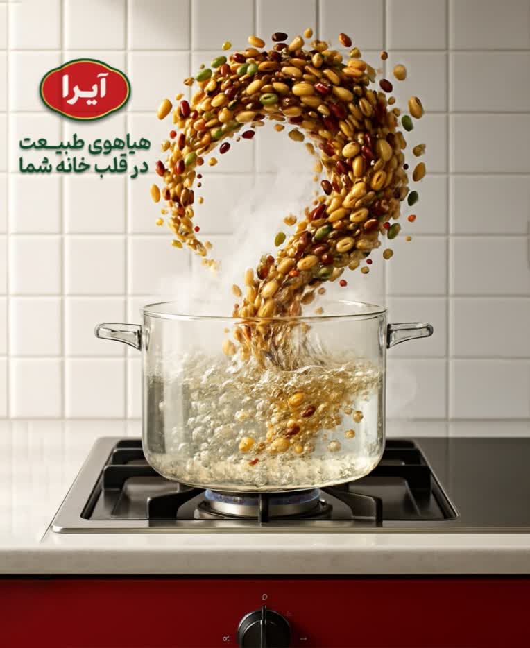 طراحی بنر تبلیغاتی برای محصولات غذایی آیرا