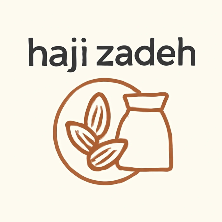طراحی لوگوی مینیمال و مدرن برای برند خشکبار “Haji Zadeh”