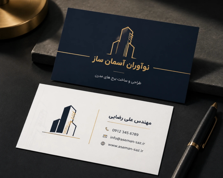 طراحی کارت ویزیت و پوستر وکاتالوگ