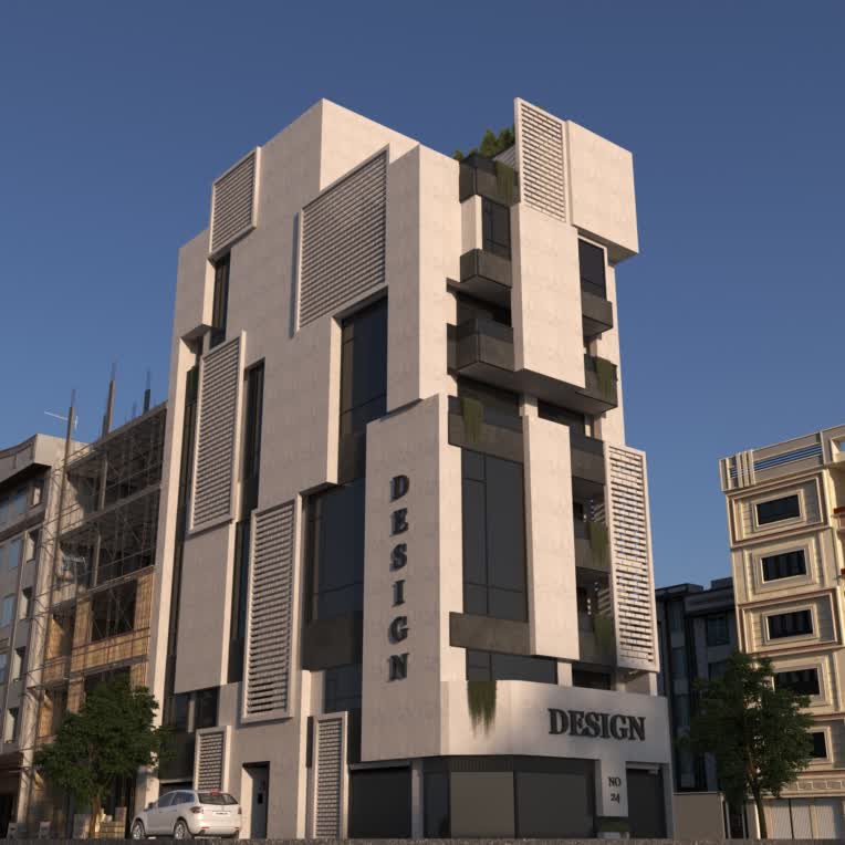 طراحی نمای مدرن(مدلسازی_رندرینگ)