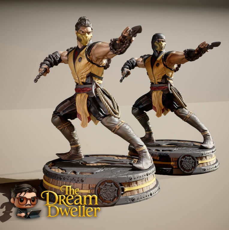 Mortal Kombat Scorpion طراحی اکشن فیگور