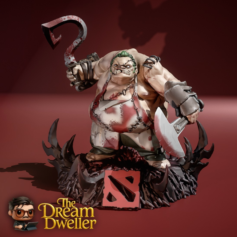 طراحی و مدلسازی فیگور Dota2 Pudge