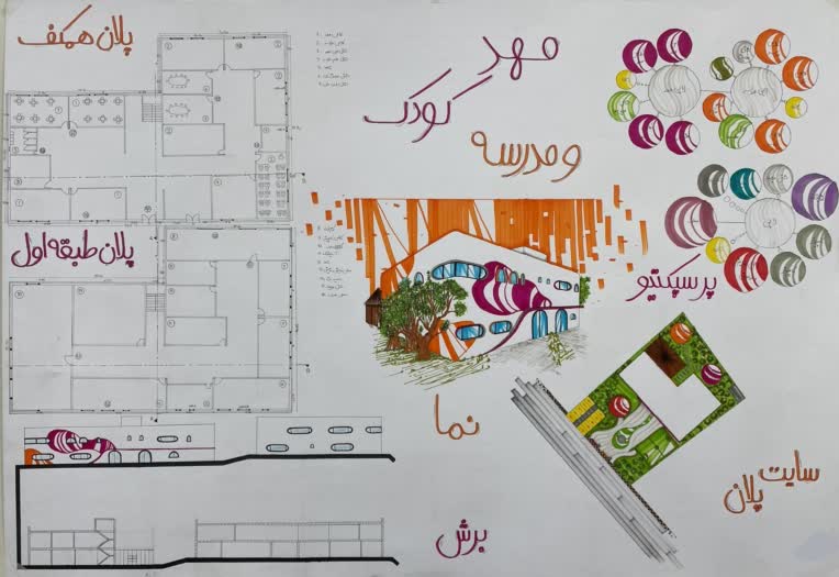 طراحی و شیت بندی دستی مهد کودک