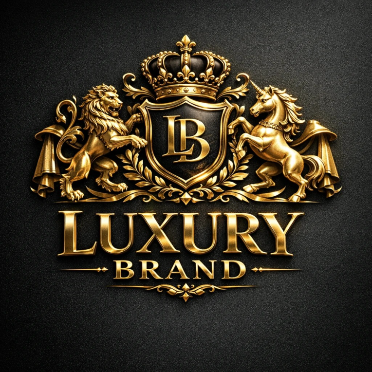 طراحی نشان تجاری (Logo) سلطنتی و فاخر برند LB