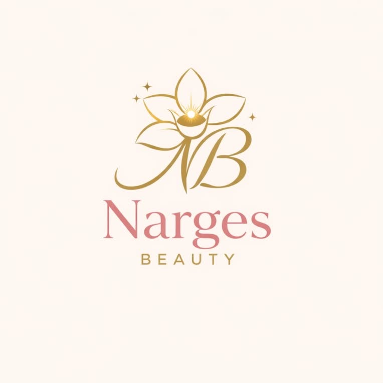 طراحی لوگو و کارت ویزیت برای سالن آرایشی زنانه Narges Beauty