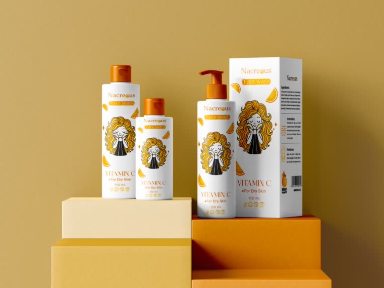 طراحی لیبل و بسته بندی محصولات آرایشی بهداشتی 🧡